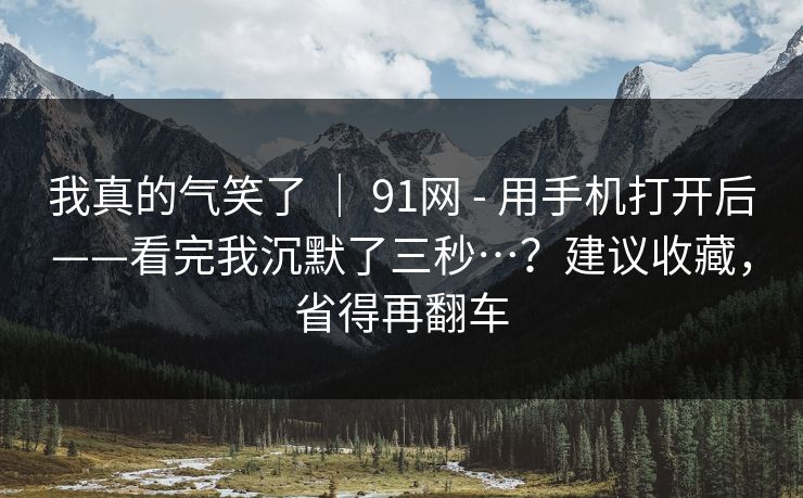 我真的气笑了 ｜ 91网 - 用手机打开后——看完我沉默了三秒…？建议收藏，省得再翻车  第1张